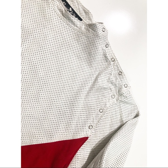 Vintage BegedOr Italia Leather Colorblock Pullover - Picture 5 of 10